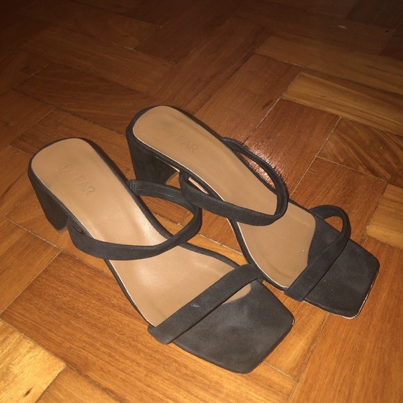 By Far Tanya Black Suede Heels - Picture 3 of 4